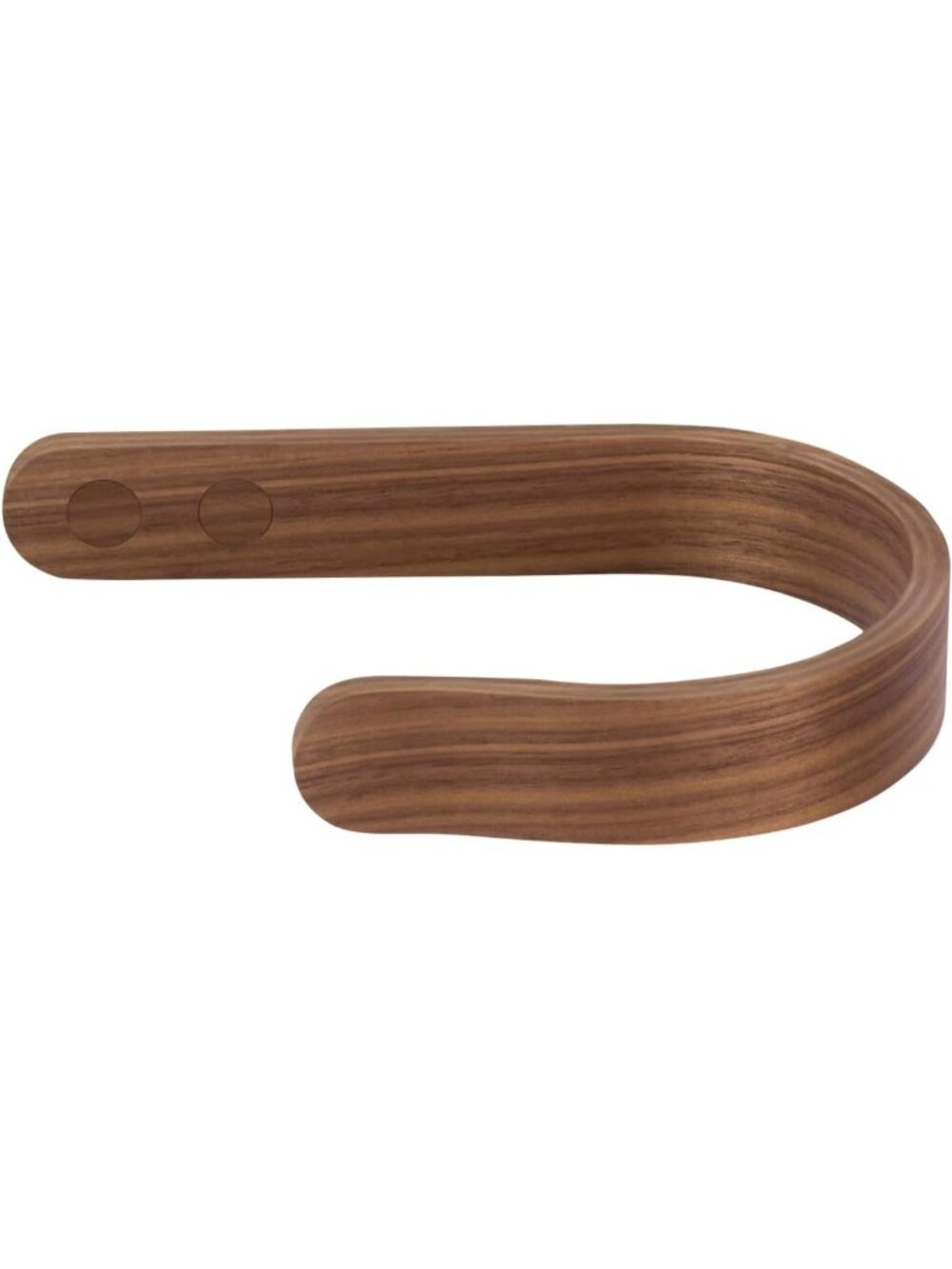 Set of 2 U-Shaped Wood Curtain Holdbacks - Stylish Plywood Drapery Tiebacks